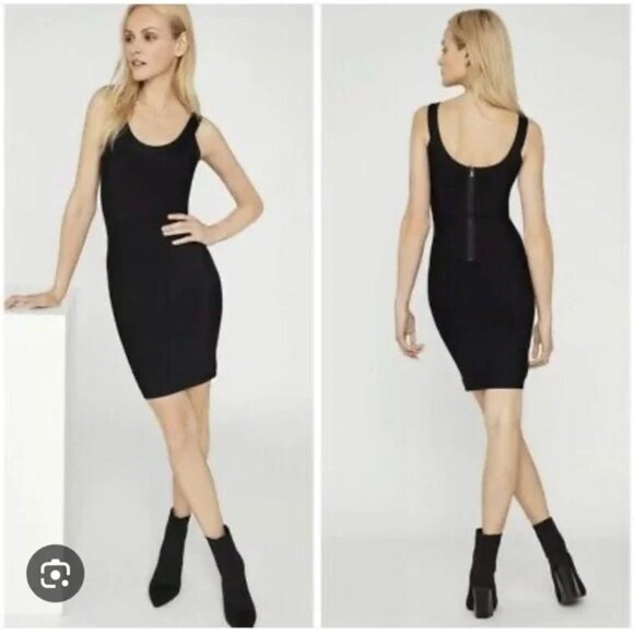 BCBGMaxAzria Casper Black MiniBodycon Dress XS - Picture 2 of 6